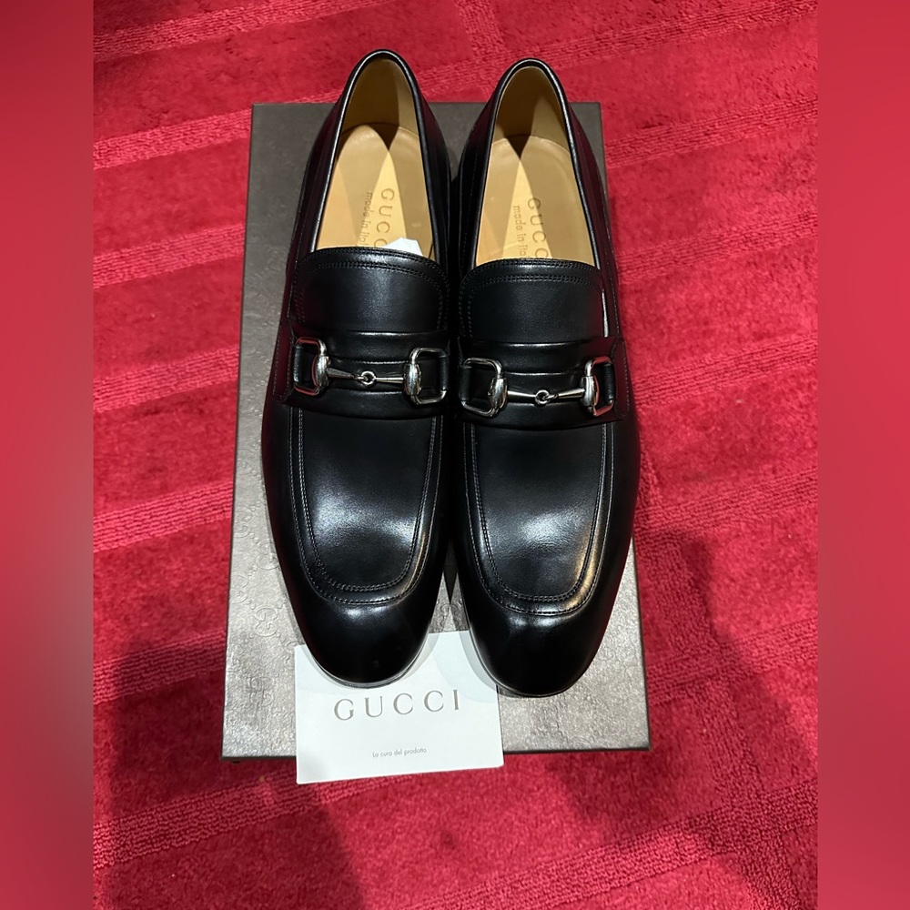 Gucci Men’s Horsebit Antique Leather Loafer shoes size 8